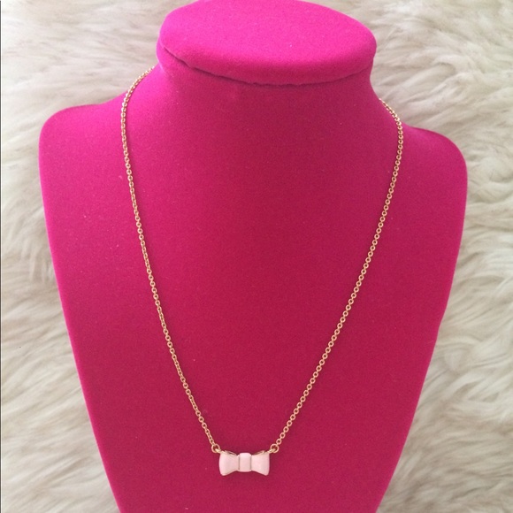 kate spade Jewelry - Kate Spade Pink Bow Necklace